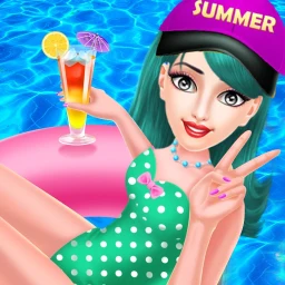 Symbol von Summer Girl Swimming PoolParty